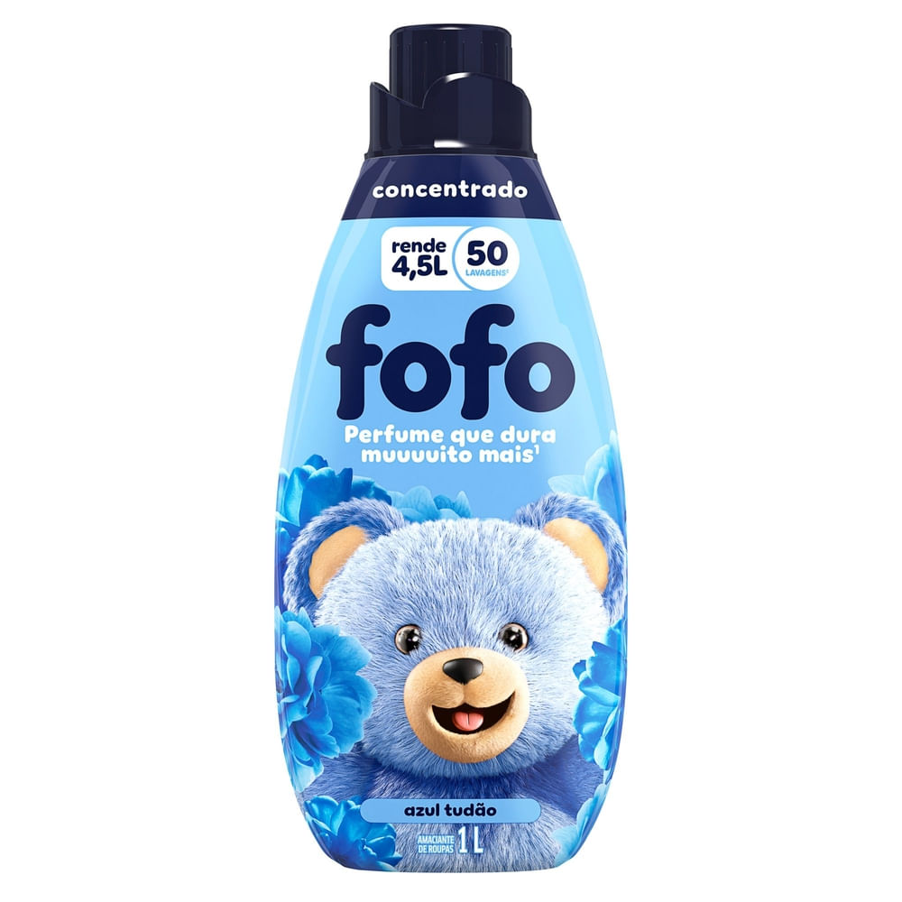 Amaciante Concentrado Fofo Cheirosíssimo Azul Tudão 1L