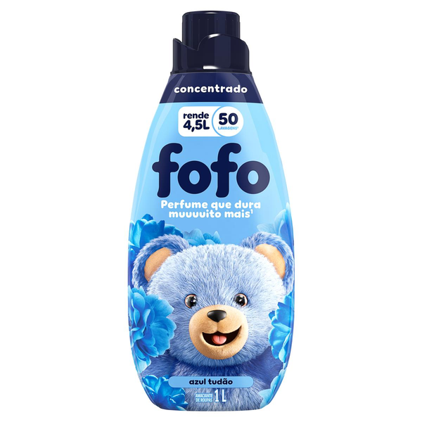 Amaciante Concentrado Fofo Cheirosíssimo Azul Tudão 1L