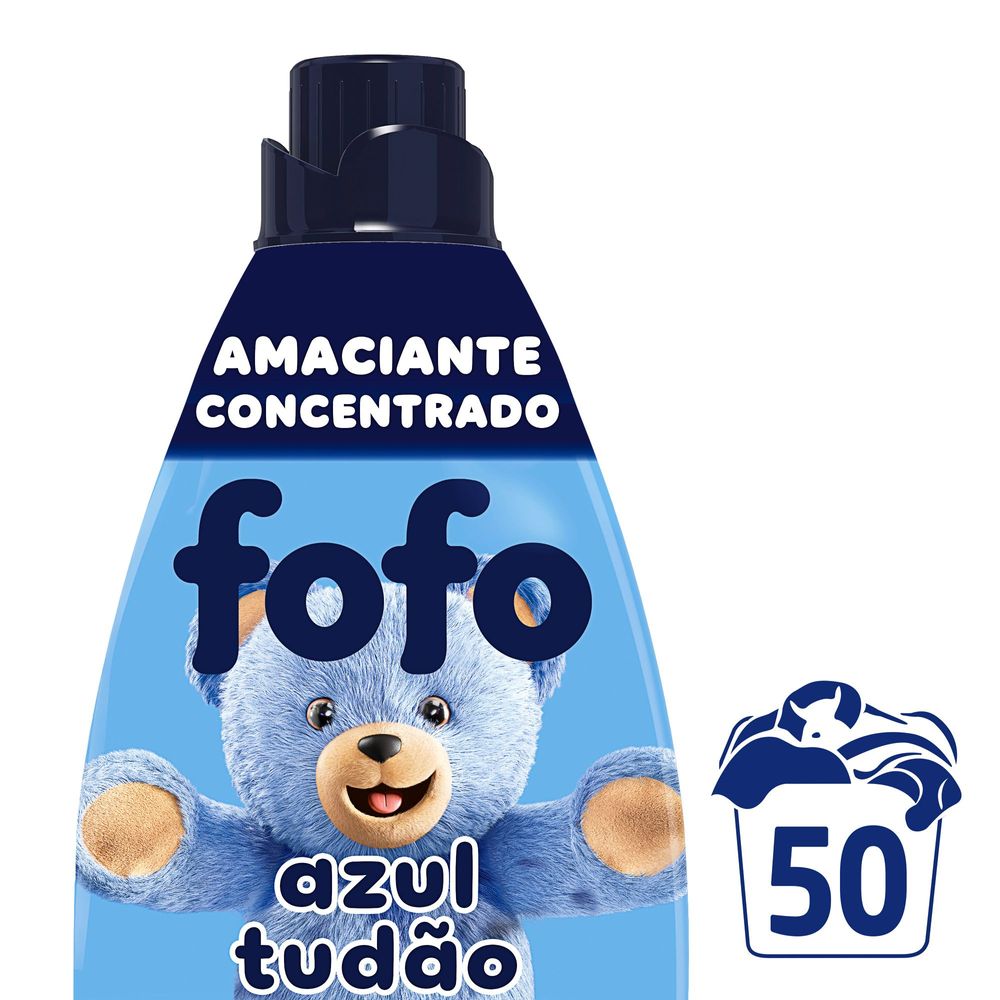 Amaciante Concentrado Fofo Cheirosíssimo Azul Tudão 1L