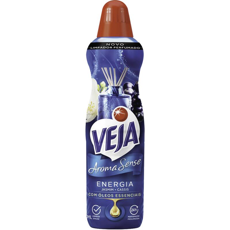 Limpador Perfumado Veja Aroma Sense Energia 500ml com óleos essenciais