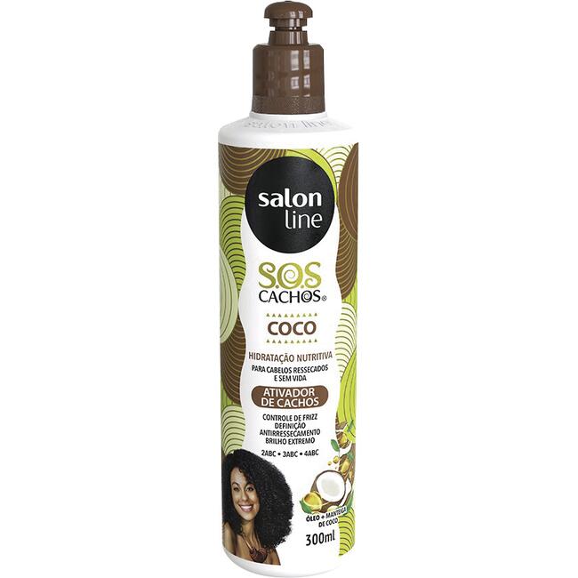 Creme Ativador de Cachos Salon Line Coco 300ml
