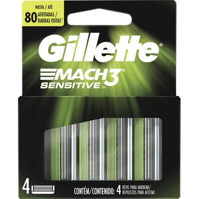 Carga Gillette Mach3 Sensitive 4 un