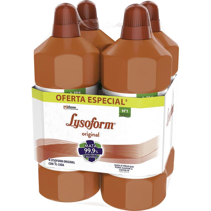 Desinfetante Lysoform Bruto Original 4x1L