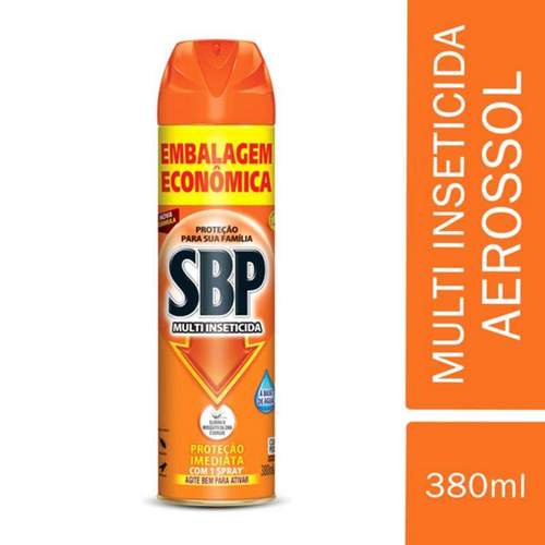 Multi Inseticida SBP Aerossol 380ml Embalagem Econômica