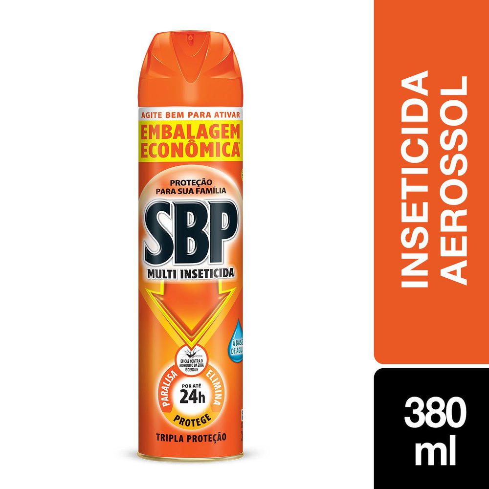 Multi Inseticida SBP Aerossol 380ml Embalagem Econômica