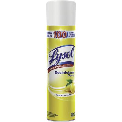 Desinfetante Spray Lysol Limão 360ml