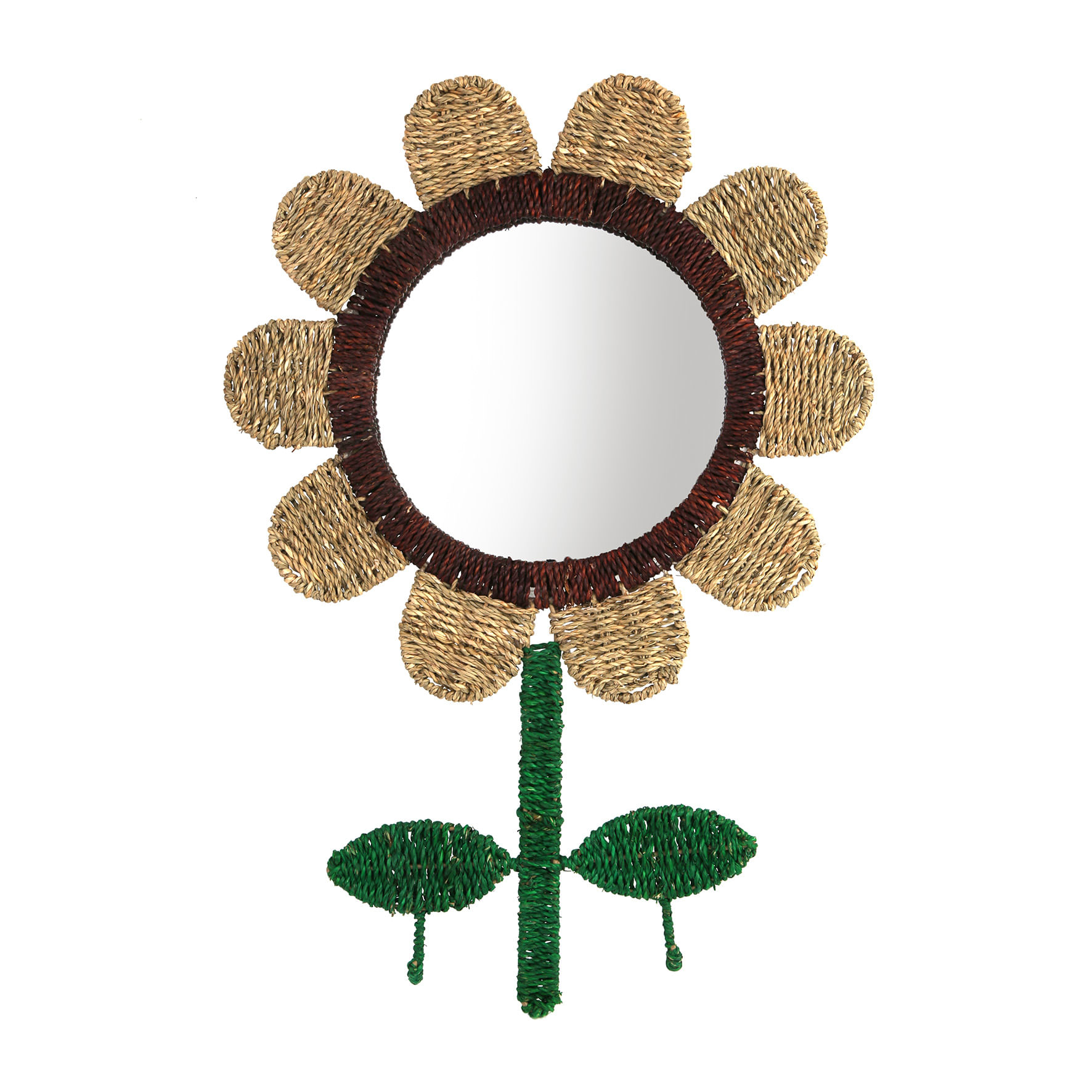 Espelho Flor 45x65cm Fibra Natural - A\BABY