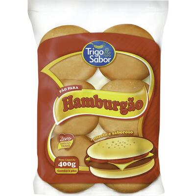 Pão para Hambúrguer Trigo & Sabor 400g