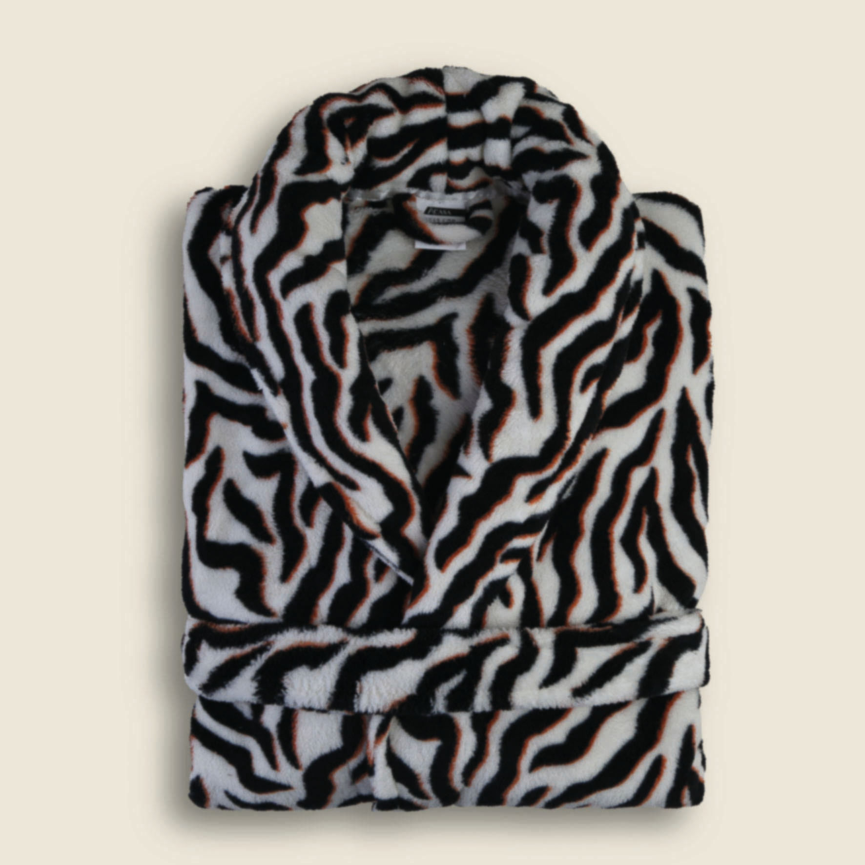 Roupão ACASA GG Microfibra Zebra Preto e Branco Ref.: 2601