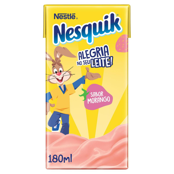 Bebida Láctea Nesquik Morango 180ml