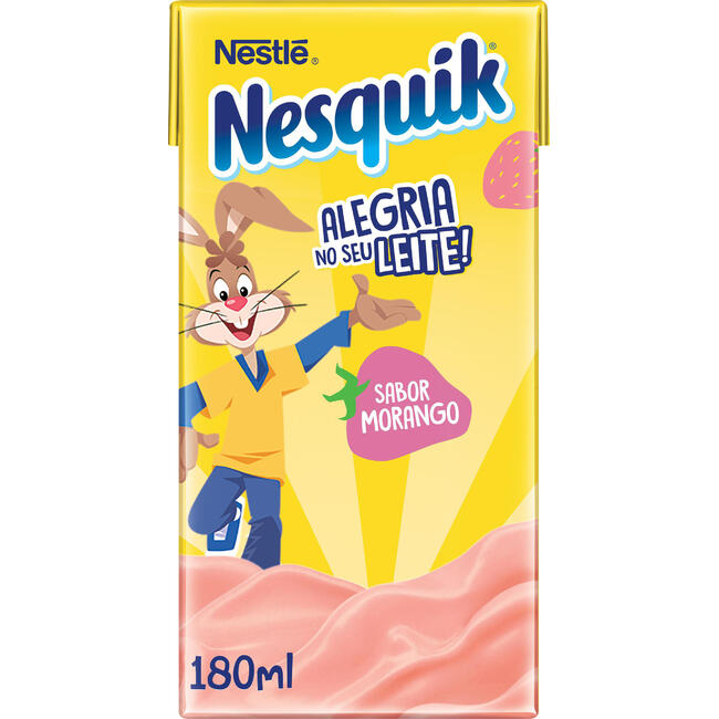 Bebida Láctea Nesquik Morango 180ml