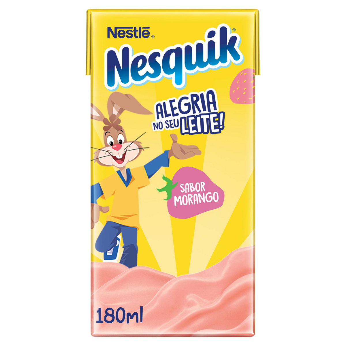 Bebida Láctea Nesquik Morango 180ml