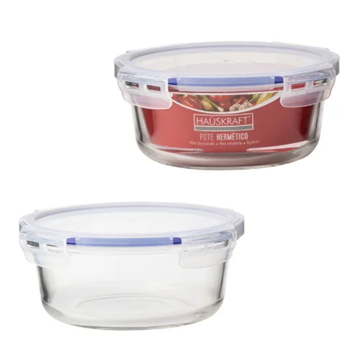 Pote Hermético Redondo 680Ml Hauskraft