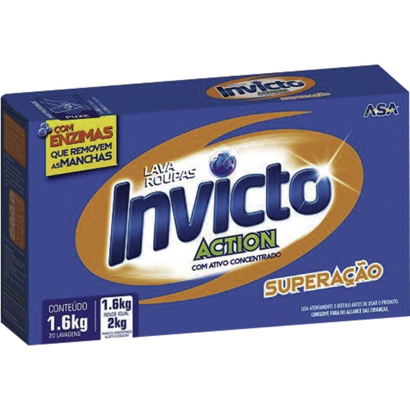 Lava Roupas em Pó Action Invicto Superação 1,6kg