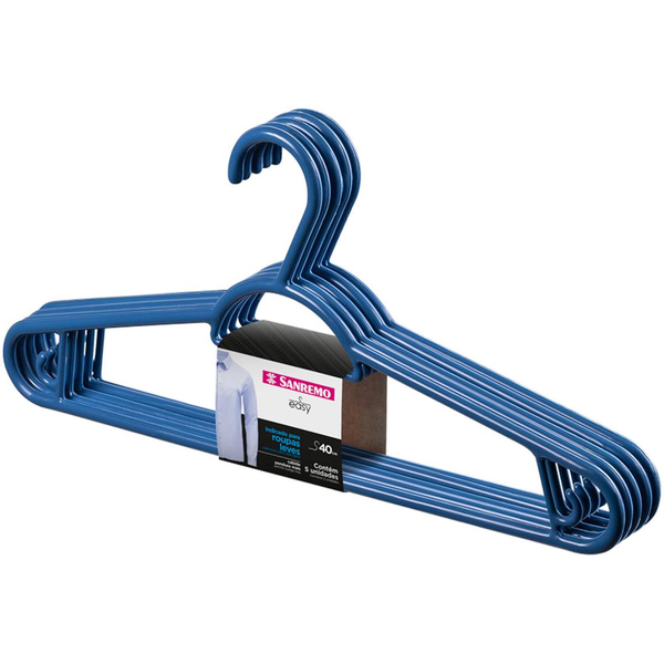 Cabide Sanremo Leve 6, Pague 5 - Preto - Ref. PR9105/6-8
