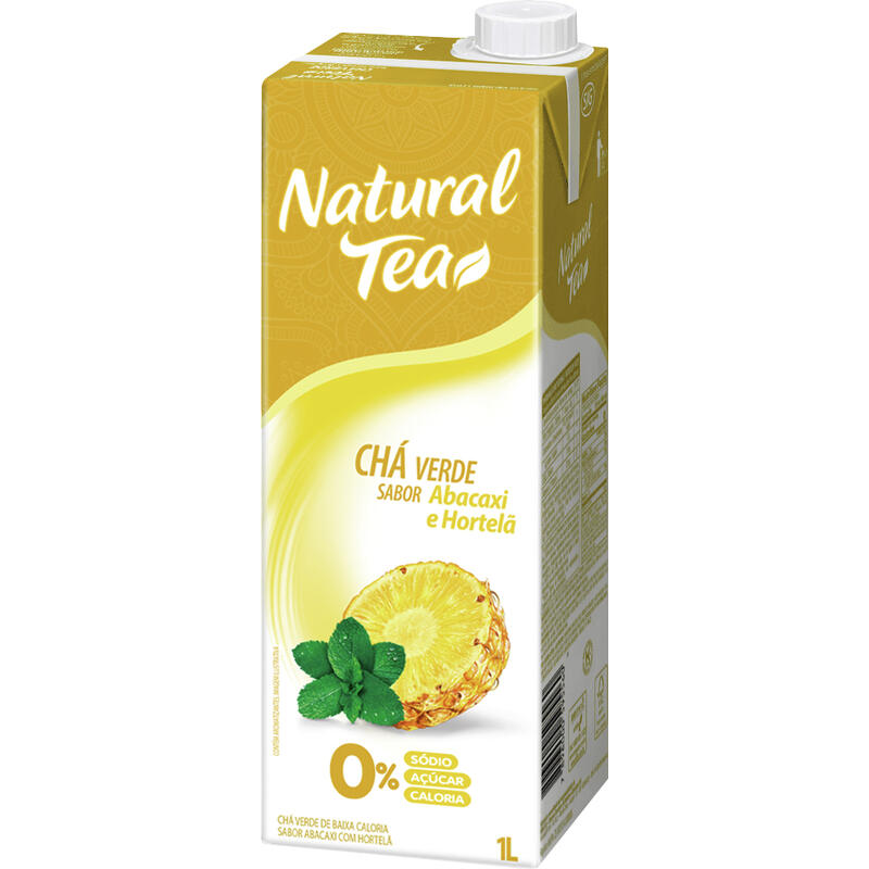 Chá Verde Natural Tea Abacaxi com Hortelã 1L