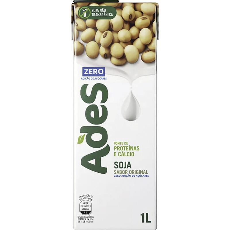 Alimento Ades À Base de Soja Original Zero 1L