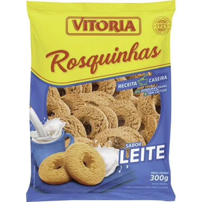 Biscoito Rosquinha Vitória Leite 300g