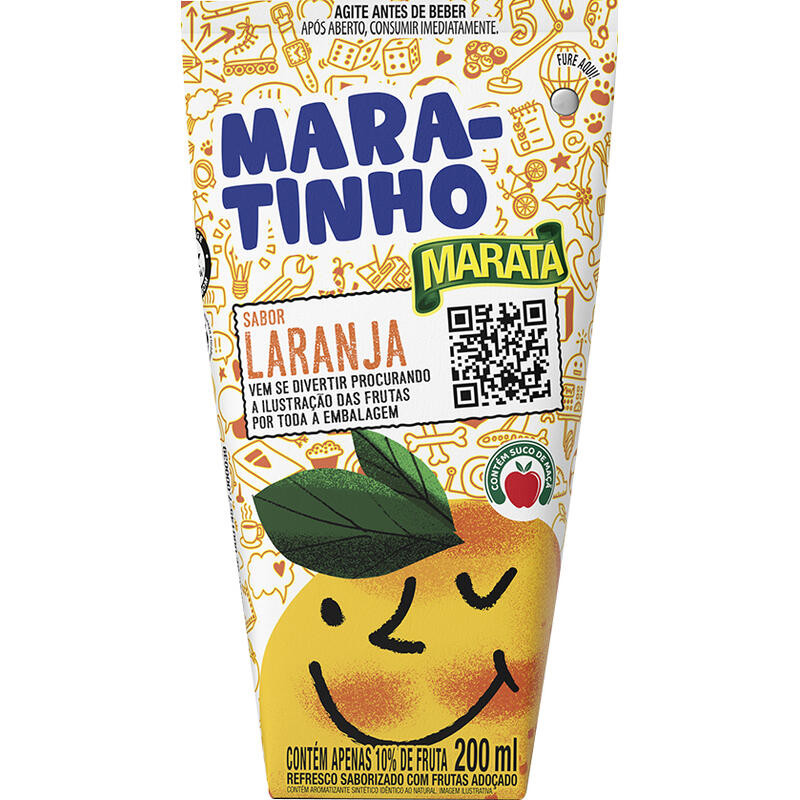Refresco Líquido Mara-tinho Laranja 200ml