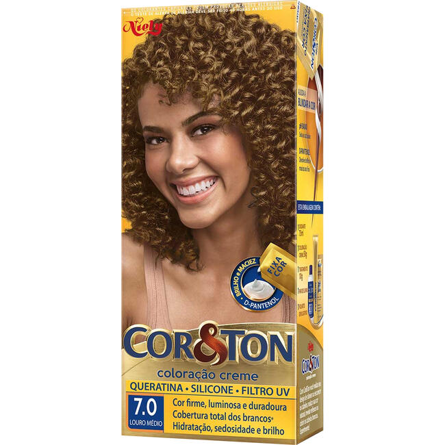 Tintura Cor&Ton 125g - N. 7.0 - Louro-médio
