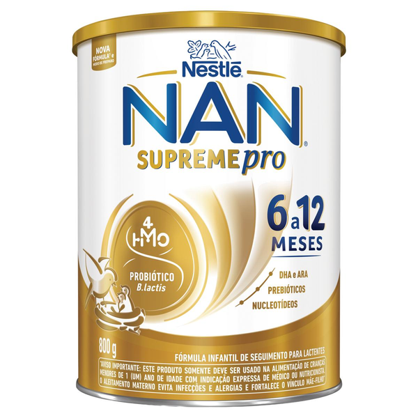 Fórmula Infantil NAN Supreme Pro 0 a 12 Meses 800g