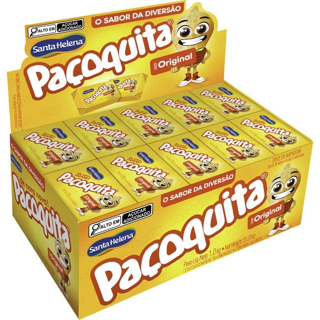 Doce Paçoca Santa Helena Paçoquita Embalada 50 un