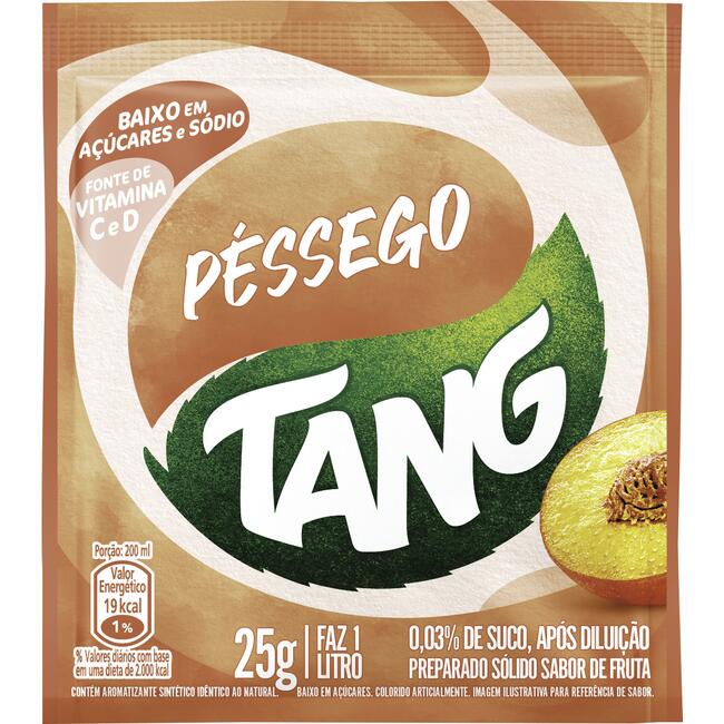 Refresco em Pó Tang Pêssego 25g