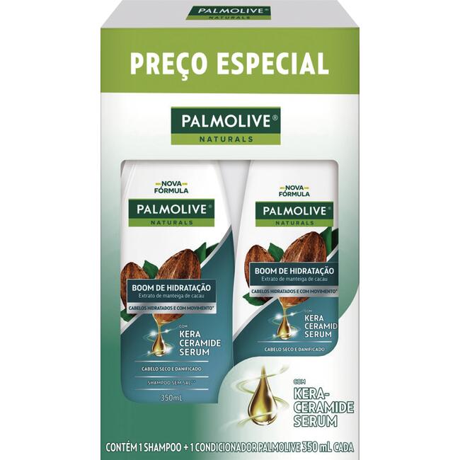 Kit Palmolive Naturals Boom de Hidratação 350ml (cada) Shampoo + Condicionador