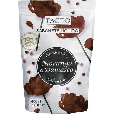 Sabonete Líquido Tacto Morango e damasco 400ml