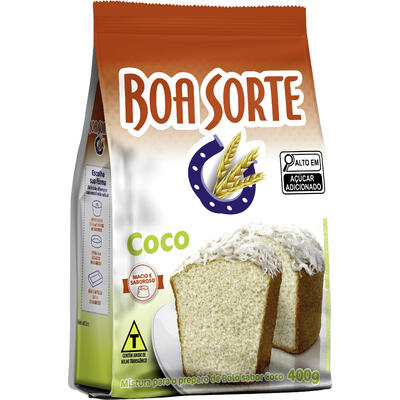 Mistura para Bolo Boa Sorte Coco 400g