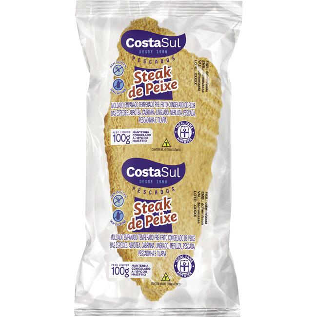 Steak de Peixe Costa Sul Empanado 100g