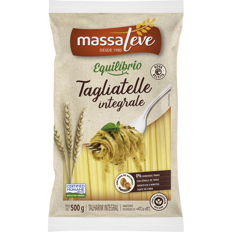 Massa Talharim Massa Leve Integral 500g