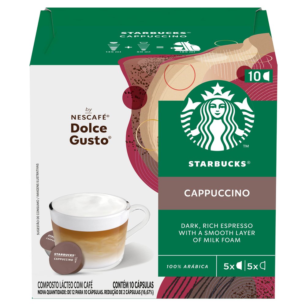 Starbucks®  Cappuccino By Nescafé® Dolce Gusto® - 10 Cápsulas