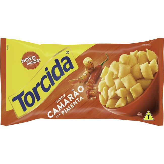 Salgadinho Lucky Torcida Camarão com Pimenta 45g
