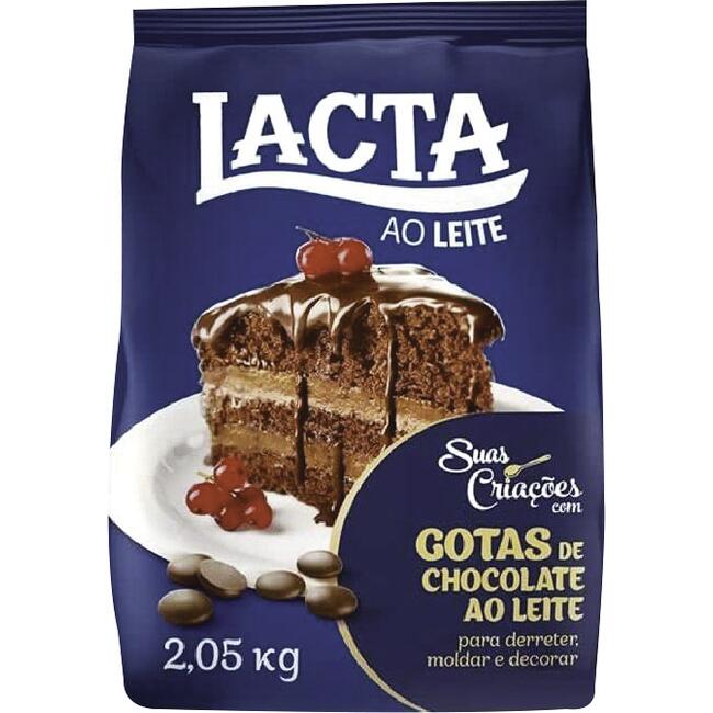 Gotas de Chocolate Lacta Ao leite 2,05kg