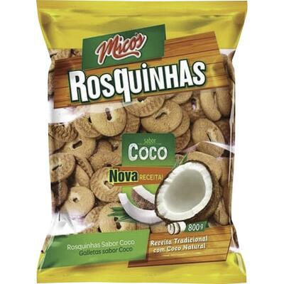 Biscoito Rosquinha Micos Coco 800g