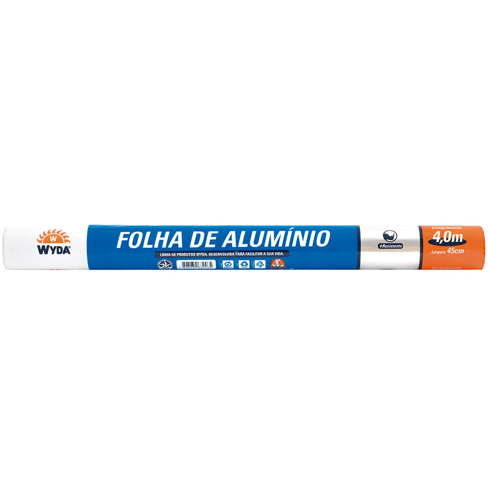 Papel Alumínio Wyda 45x4m Unidade