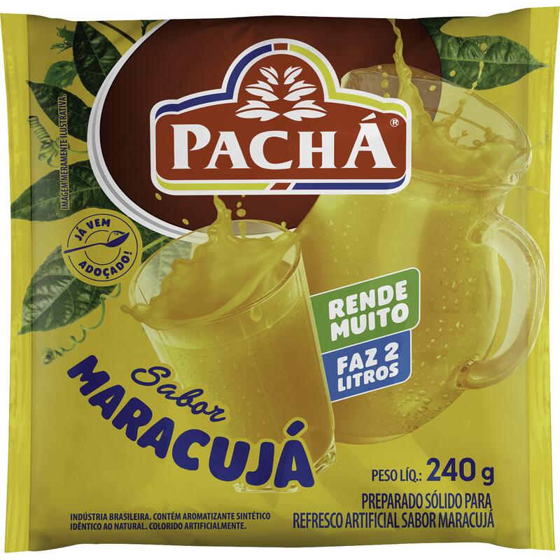 Refresco em Pó Pachá Maracujá 240g