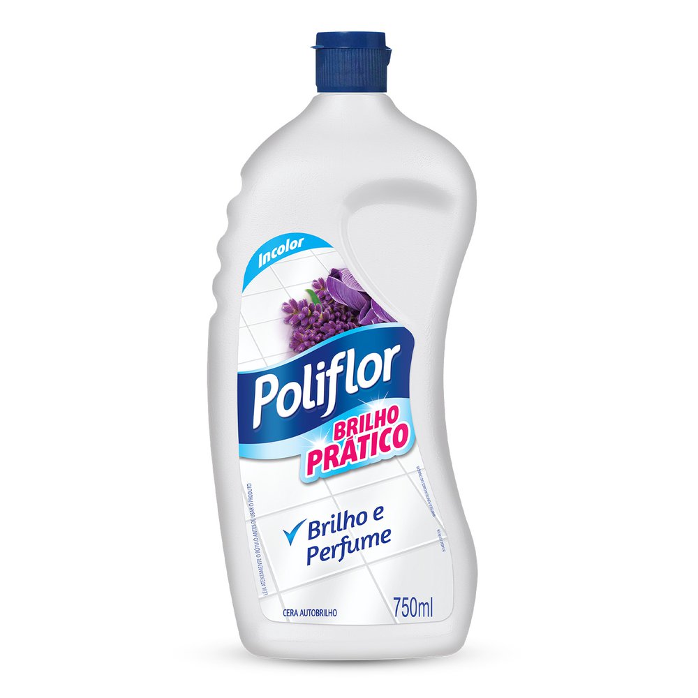 Cera Auto Brilho Líquida POLIFLOR Brilho Prático Incolor 750ml