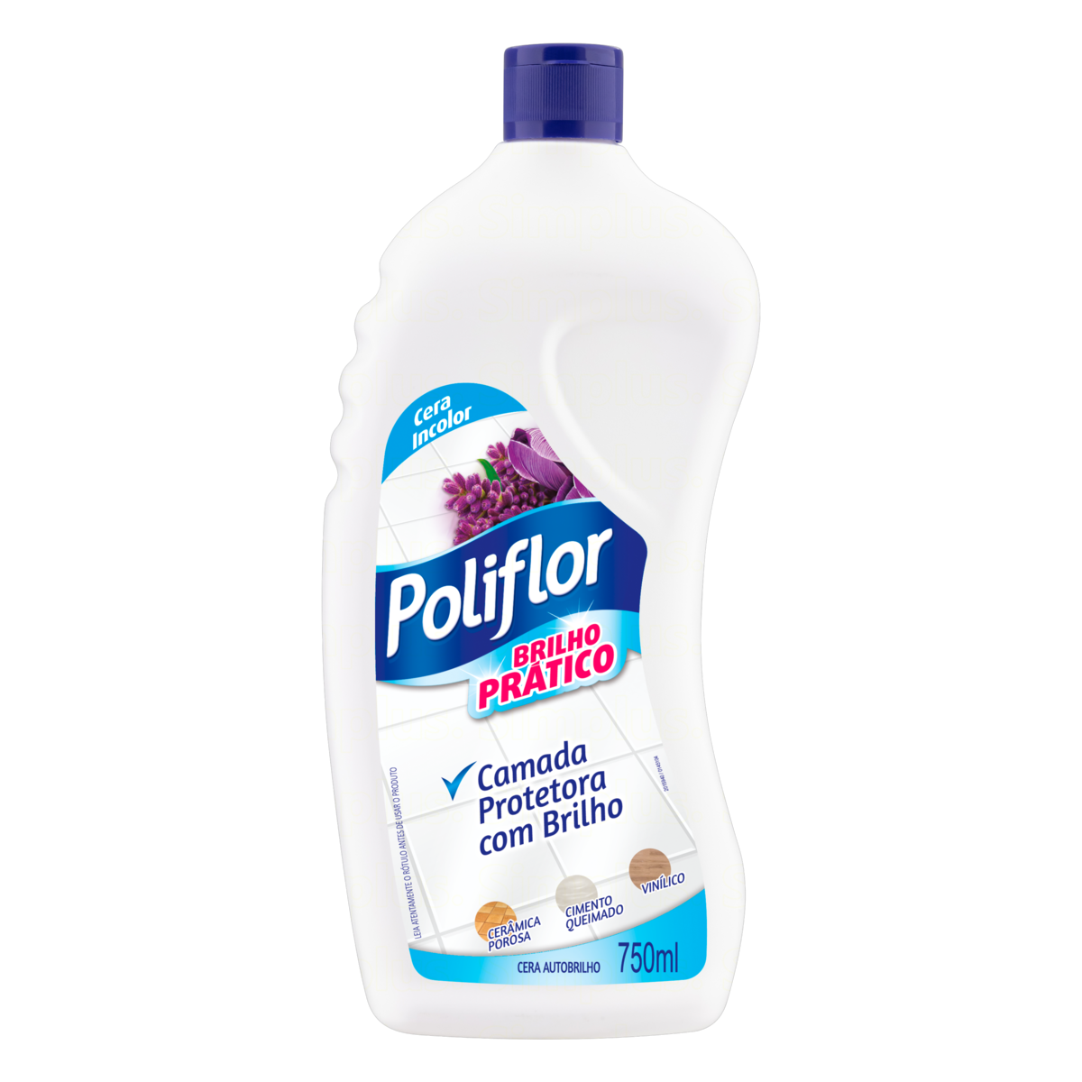 Cera Auto Brilho Líquida POLIFLOR Brilho Prático Incolor 750ml