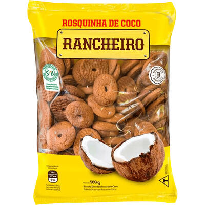 Biscoito Rosquinha Rancheiro Coco 500g