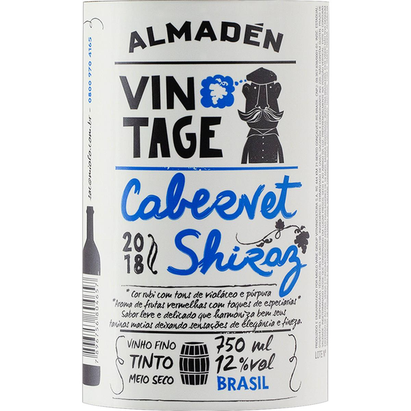 Vinho Terranova Vintage 750ml - Cabernet Shiraz - Meio Seco