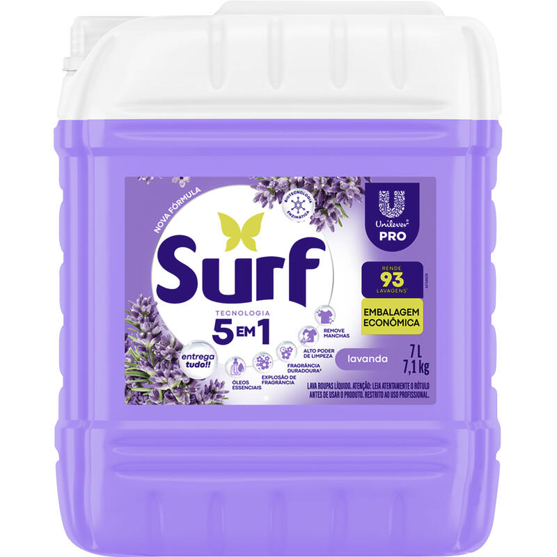 Lava Roupas Líquido Surf Lavanda 7L