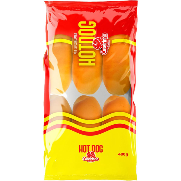 Pão Caseirinho 400g - Hot Dog