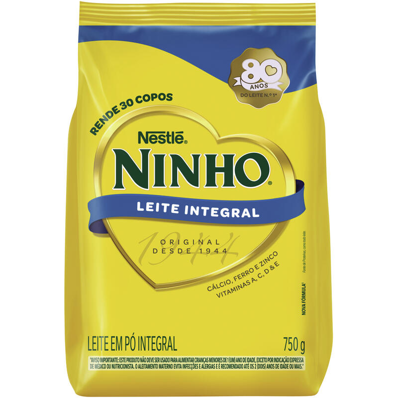 Leite em Pó Ninho Integral 750g