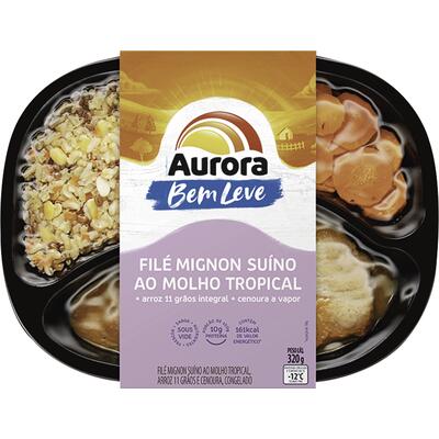 Prato Pronto Bem Leve Aurora Filé M. Suíno ao mol trop 320g