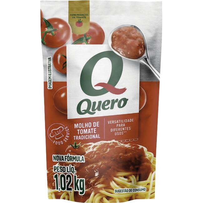 Molho de Tomate Quero Tradicional 1,02kg