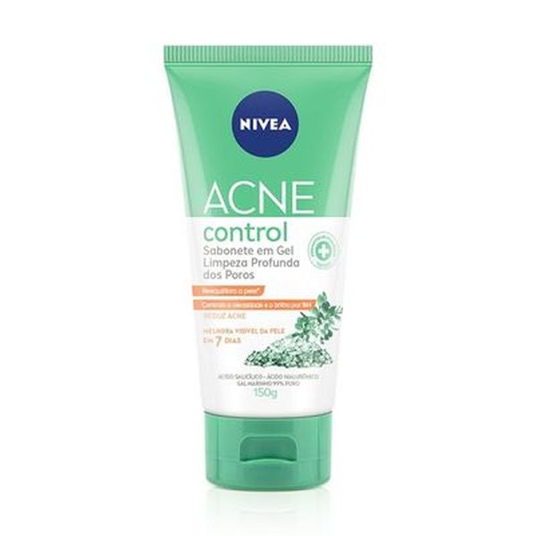 Sabonete Gel Limpeza Profunda dos Poros Facial Nivea Acne Control Bisnaga 150g