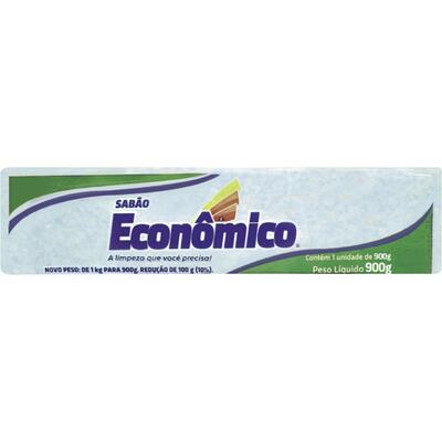 Sabão em Barra Marmorizado Econômico Verde 900g