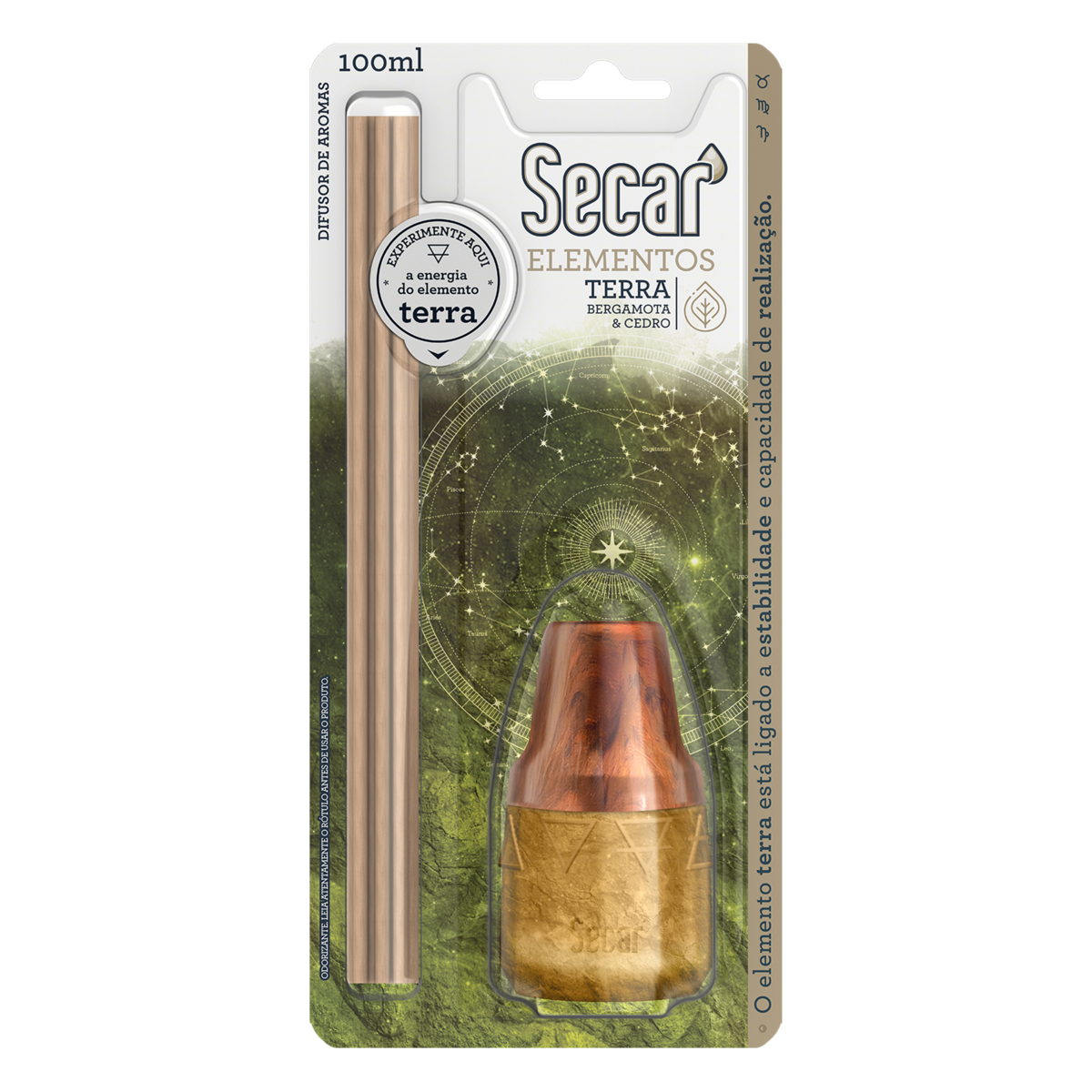 Difusor Aroma Elementos Terra 100ml Secar